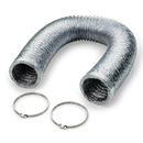 6 inch x 8 foot Insulated Foil Ducting Ventilation with Duct Clamps