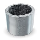 6 inch x 8 foot Insulated Foil Ducting Ventilation with Duct Clamps