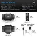 Climate Control Fan AC Infinity S6 Specs