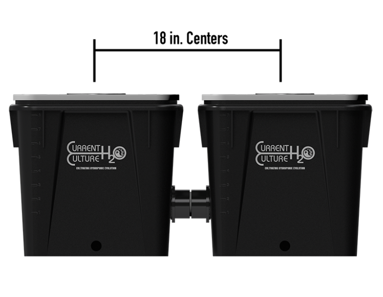Current Culture H2O Under Current RDWC Hydroponic System - 8 Gallon, 18" Spacing