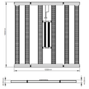 LED Grow Light Enlite FLA 780 Dimensions