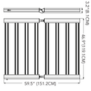 LED Grow Light Growers Choice E-900 Dimensions