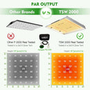 LED Grow Light Mars Hydro TSW 2000 Compare