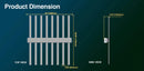 LED Grow Light Medic Grow EZ-8 Dimensions