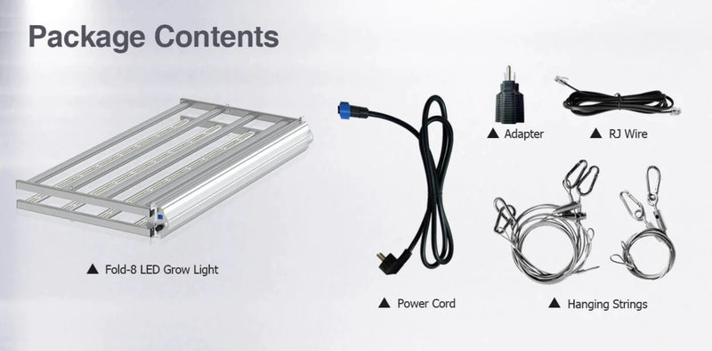 LED Grow Light Medic Grow Fold-8 Kit
