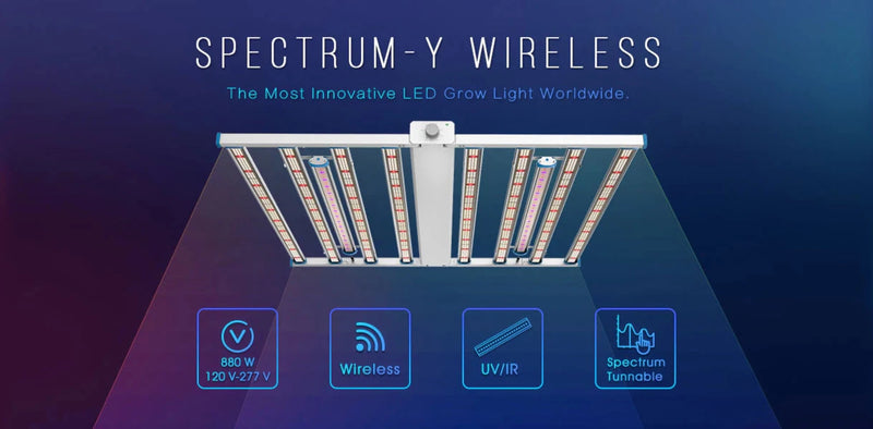 LED Grow Light Medic Grow Spectrum Y Wireless Features