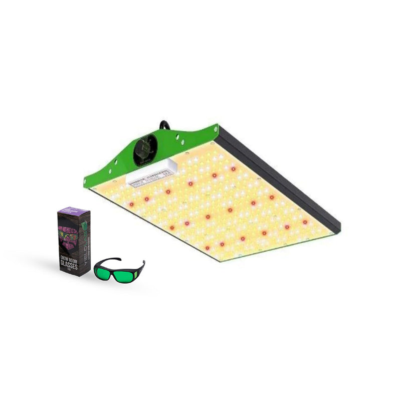 LED Grow Light Viparspectra P1500 with glasses