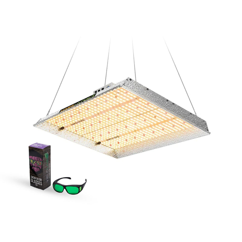 LED Grow Light Mars Hydro TSW 2000 Front with Glasses