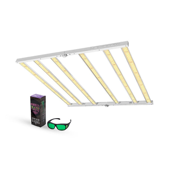 LED Grow Light Mars Hydro FC 4800 Front with Glasses