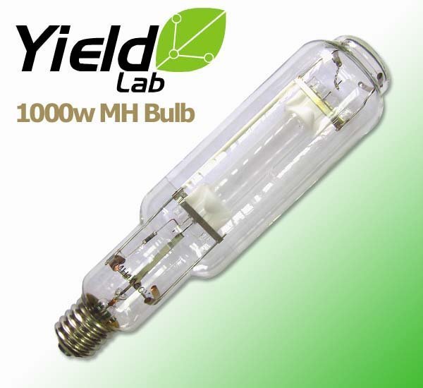 Grow Lights Yield Lab MH 1000w Lamp HID Bulb laying flat