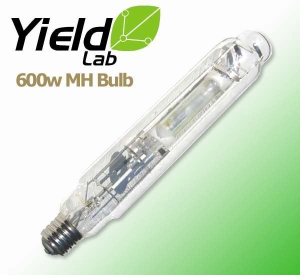 Grow Lights Yield Lab MH 600w Lamp HID Bulb laying flat