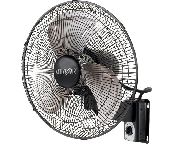 Climate Control Active Air Heavy Duty 16" Metal Wall Mount Fan side