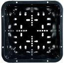 Growing Essentials Active Aqua 9" x 9" Square Black Pot, 10" Tall, case of 24 top