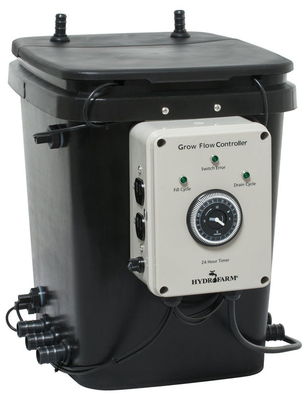 Growing Essentials Active Aqua Grow Flow Ebb and Gro Controller Unit w/2 Pumps front with dial