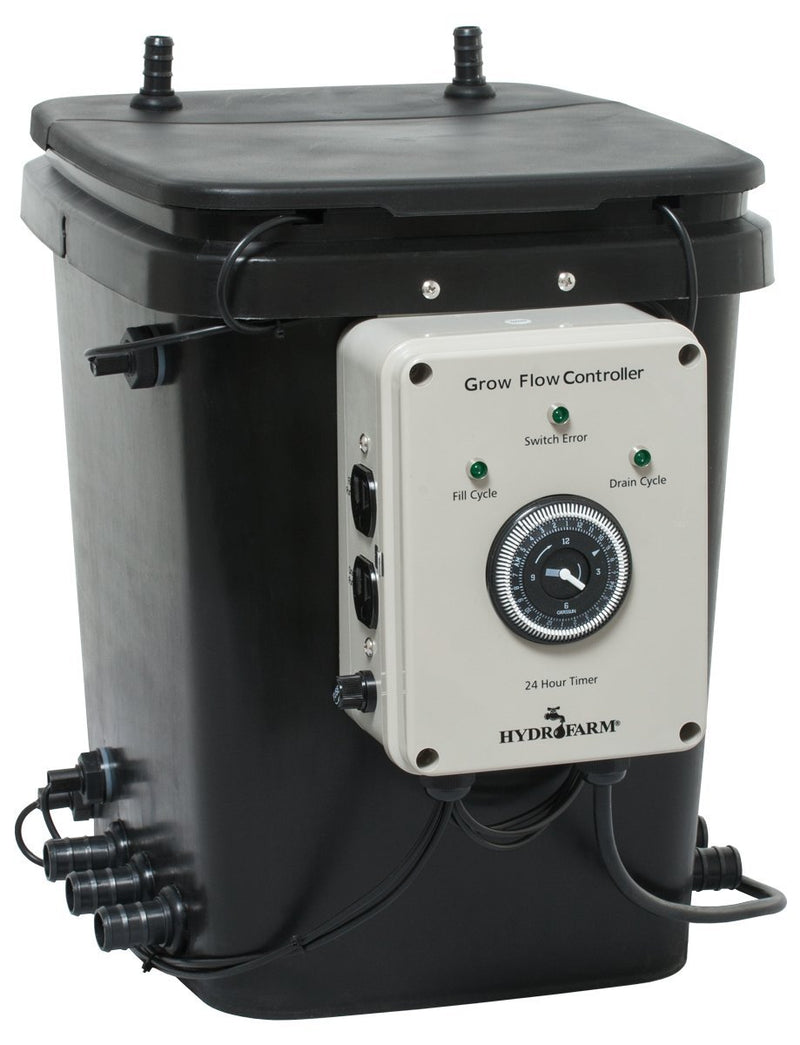 Growing Essentials Active Aqua Grow Flow Ebb and Gro Controller Unit w/2 Pumps front with dial