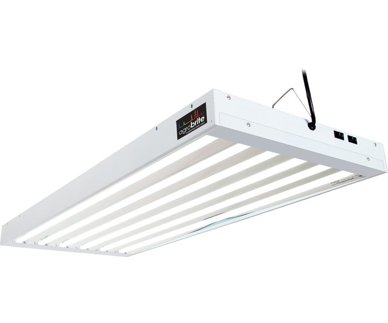 Grow Lights AgroBrite T5 324W 4' 6-Tube Fixture with Lamps