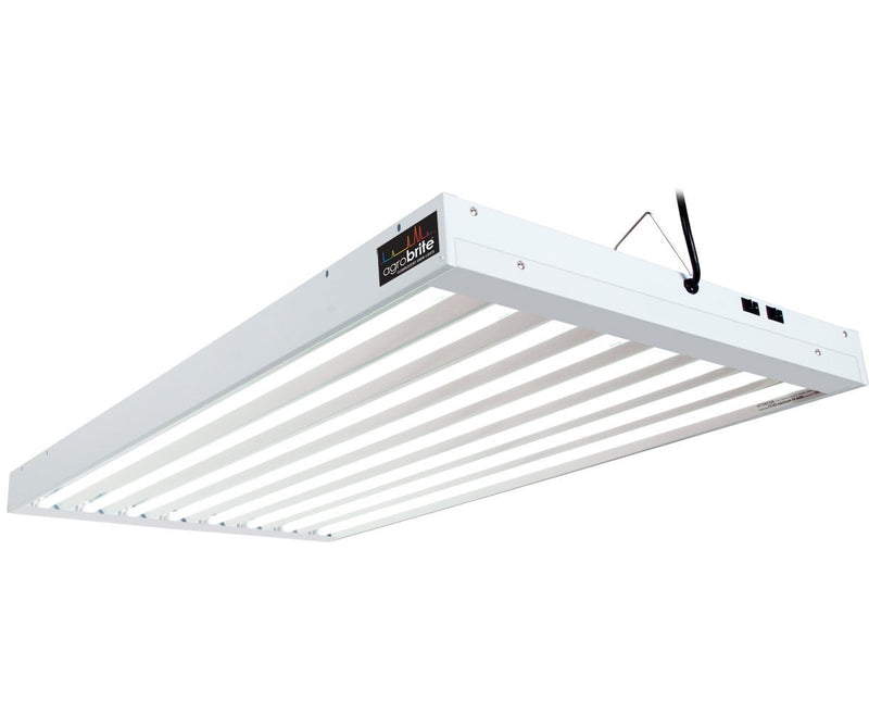Grow Lights AgroBrite T5 432W 4' 8-Tube Fixture with Lamps