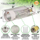 Yield Lab 600w HPS Air Cool Tube Digital Dimming Grow Light Kit reflector features