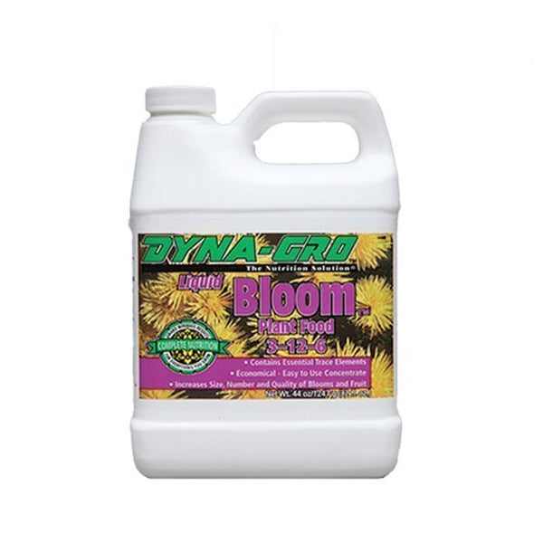 Nutrients Dyna-Gro Bloom 3-12-6 Plant Food  1 Qt. front of bottle