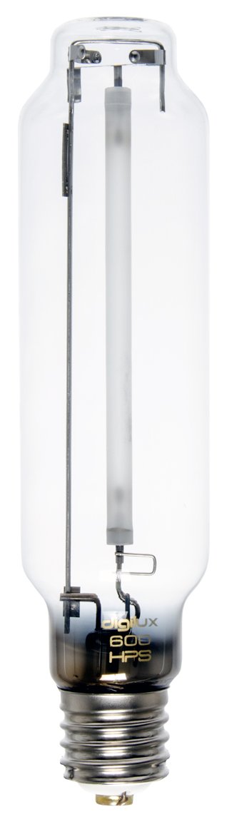Grow Lights Digilux Digital High Pressure Sodium (HPS) Lamp, 600W, 2000K side of bulb