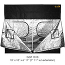 10'x10' Gorilla Grow Tent front half open