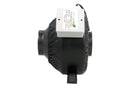 Yield Lab 4 Inch 190 CFM Air Duct Fan Vent System with Built-In Fan Speed Controller side of fan