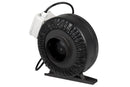 Yield Lab 4 Inch 190 CFM Air Duct Fan Vent System with Built-In Fan Speed Controller side of fan