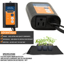 Propagation Yield Lab 20.75 x 10 Inch Heat Mat and Thermostat Temperature Controller advantages