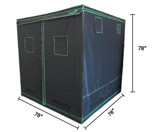 Yield Lab 78” x 78” x 78” Reflective Grow Tent measurements