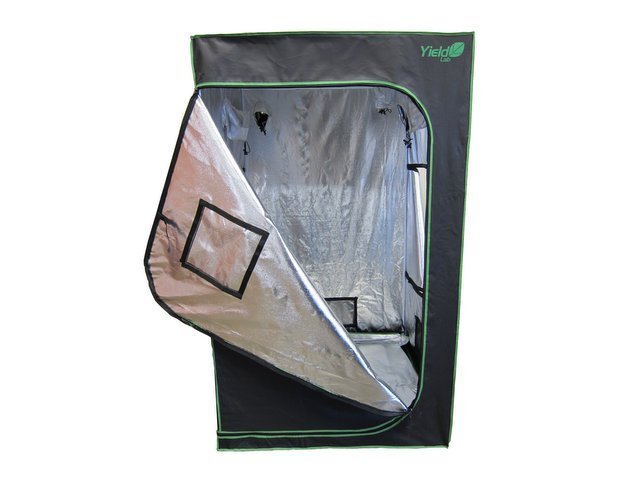 Yield Lab 48" x 48" x 78" Reflective Grow Tent front open