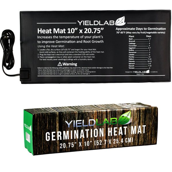 Propagation Yield Lab 20.75 x 10 inch Seed and Clone Heat Mat with box