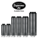 Climate Control Horticulture Grow Filter SupremeAir Australian Carbon Filter Sizes