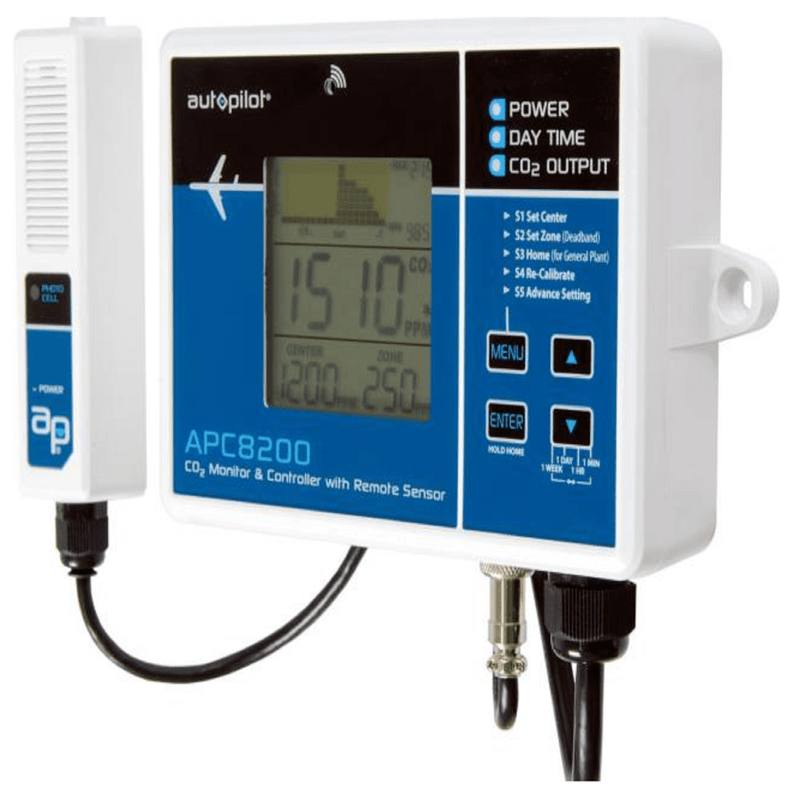 Horticulture Climate Control Autopilot CO2 Monitor and Controller Side