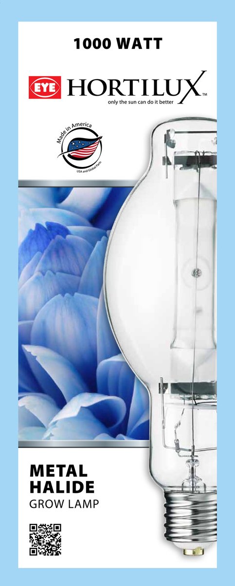 Grow Lights Hortilux Blue (Daylight) Super Metal Halide (MH) Lamp, 1000W box