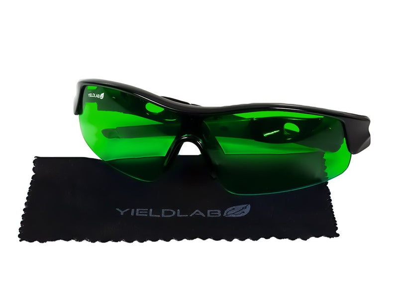 Growing Essentials Yield Lab LED Grow Room Glasses close up