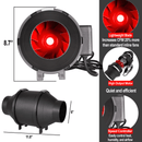 Climate Control Yield Lab 6 Inch Pro Series Fan with Speed Controller- 390 CFM features