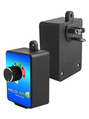 Yield Lab In-Wall Duct Fan Motor Speed Controller front and side profile