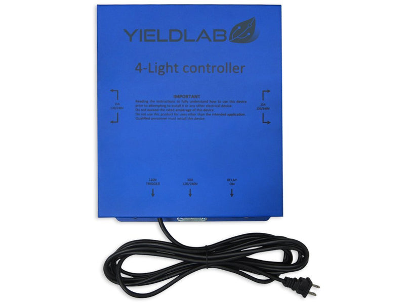 Grow Lights Yield Lab 4 Outlet 120v/240v Grow Light Relay Controller front