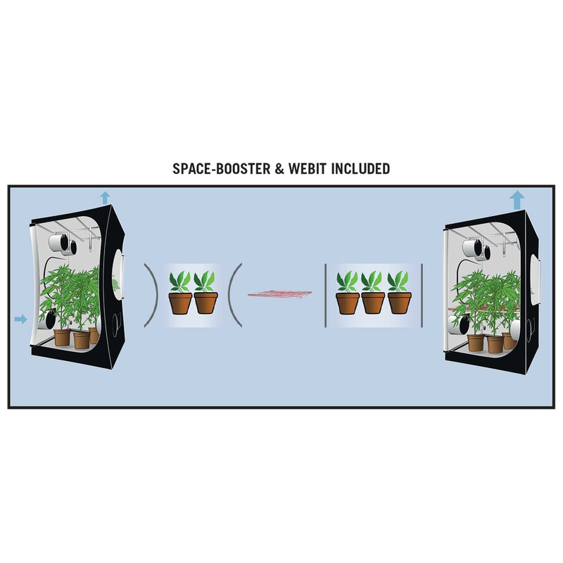 Grow Tents INT300 Height Option 24 inches space booster diagram