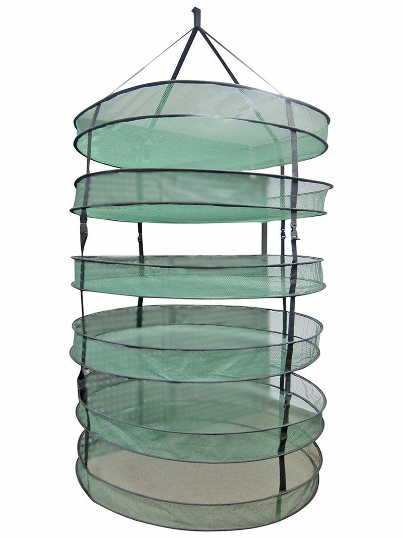 hanging plant mesh Yield Lab 3ft 6 Layer Hanging Herb Drying Rack Collapsible Mesh Net With Clips