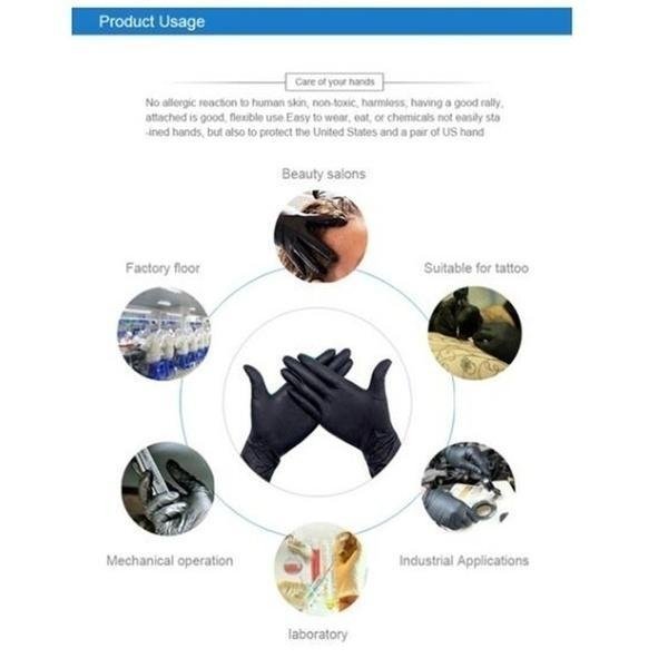 100 Pack Blue Nitrile Gloves usage specifications