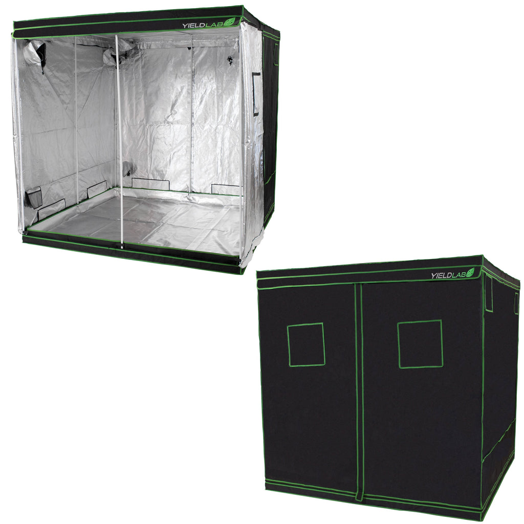 Yield Lab 78x78x78” Indoor Grow Tent and Greenhouse for Hydroponic & Soil Growing w/ 100% Reflective Mylar & Oxford Cloth