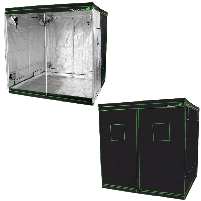 Yield Lab 78x78x78” Indoor Grow Tent and Greenhouse for Hydroponic & Soil Growing w/ 100% Reflective Mylar & Oxford Cloth