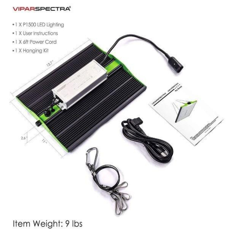 LED Grow Light Viparspectra 150W Pro Series P1500 - kit