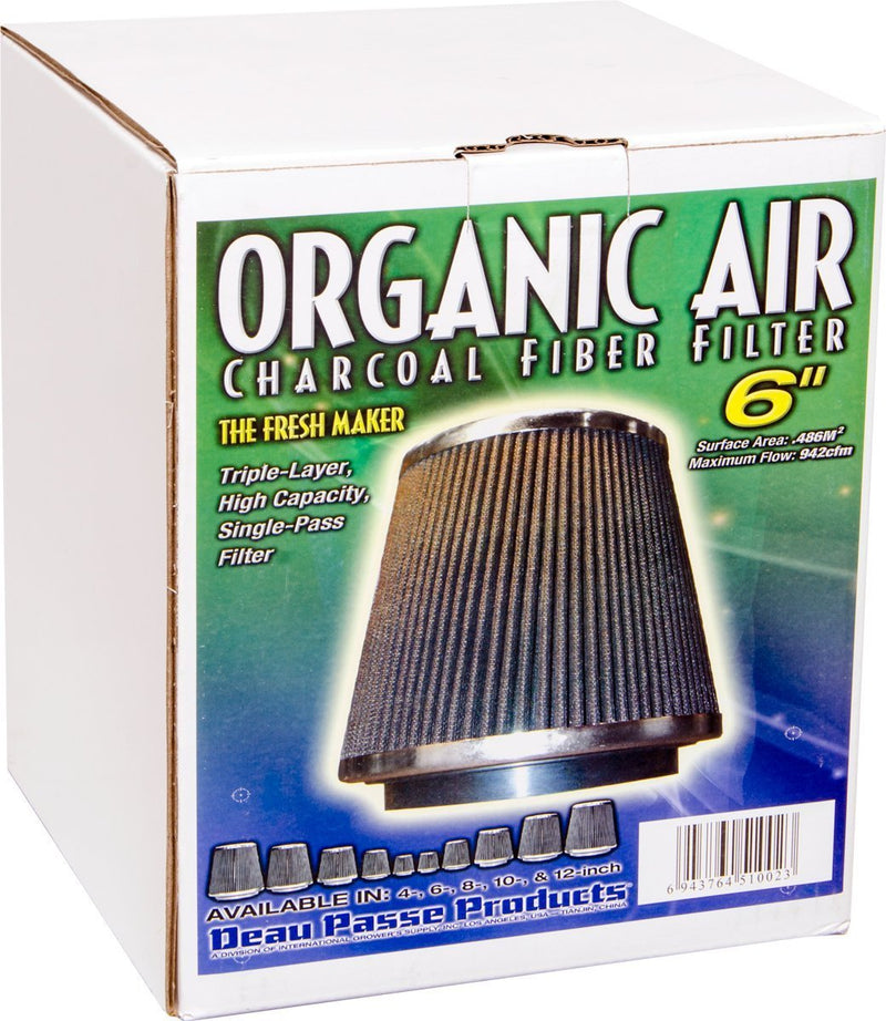 Climate Control Phat Charcoal Fiber Odor Filter, 6" box