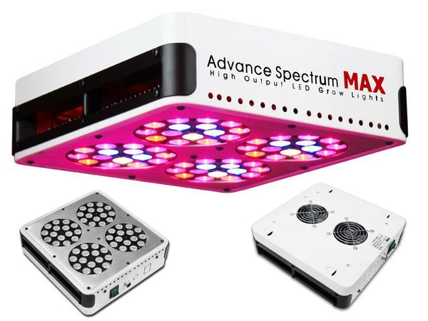 S180 Advance Spectrum MAX LED Grow Light Kit  Front and back
