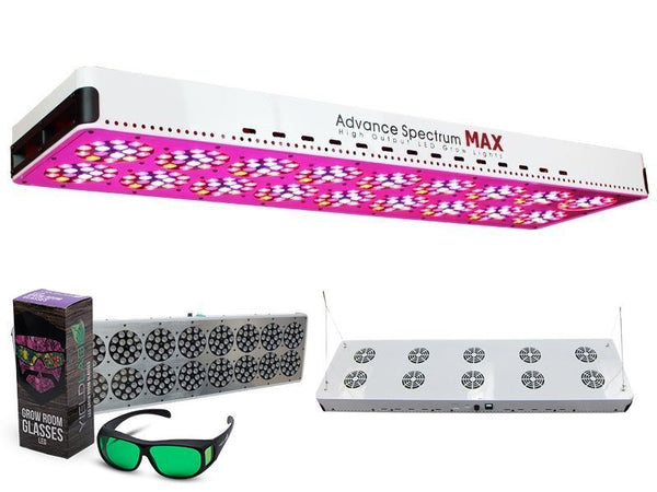 S810 Advance Spectrum MAX  LED Grow Light Panel light with glasses