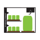 Grow Tents Secret Jardin Dark Propagator 90 v4.0 (3' x 2' x 3 1/3') diagram