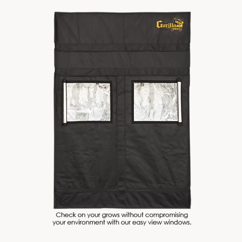 Gorilla Grow Tent SHORTY 2' x 4' front of tent closed