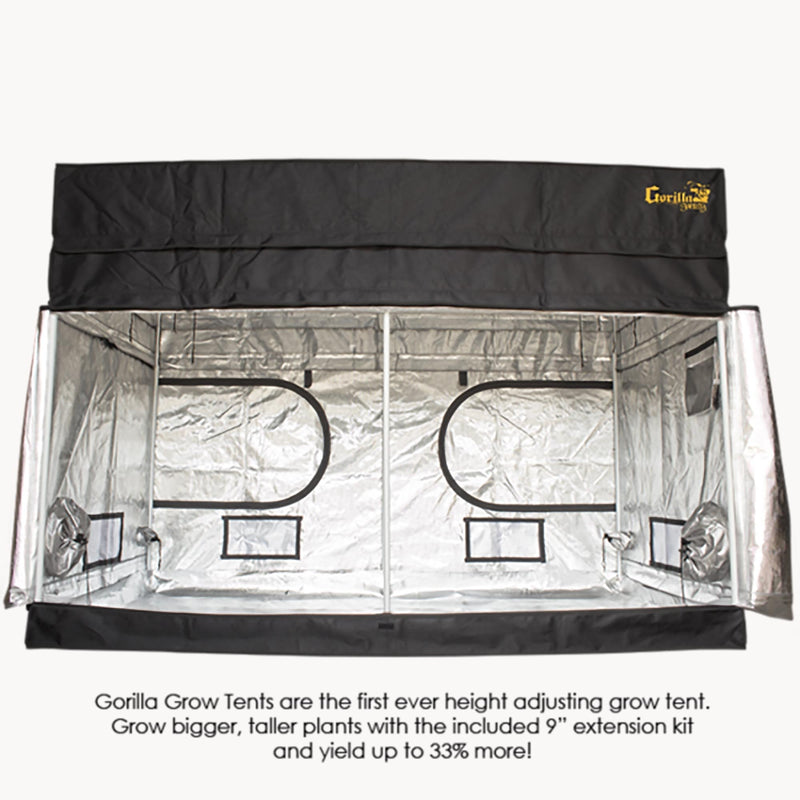 Gorilla Grow Tent SHORTY 4' x 8' front of tent open